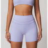 Pantaloncini da yoga a vita alta