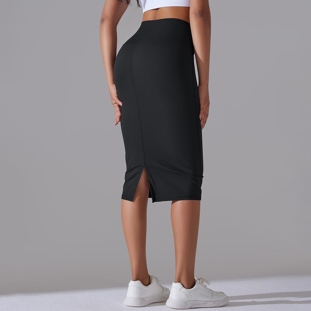 Brushed Skinny Hip-Hugging Sports Skirt