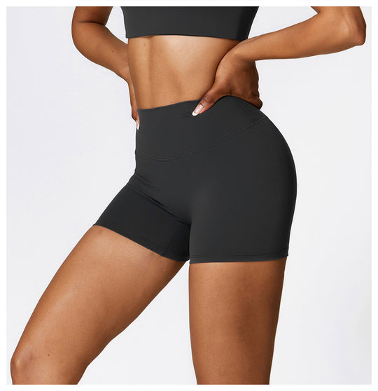 Brushed High-Waist Yoga Shorts