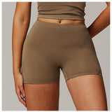 ブラッシュドフォールドオーバーハイウエストショーツ