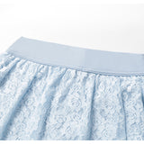 Gonna sportiva in pizzo trasparente