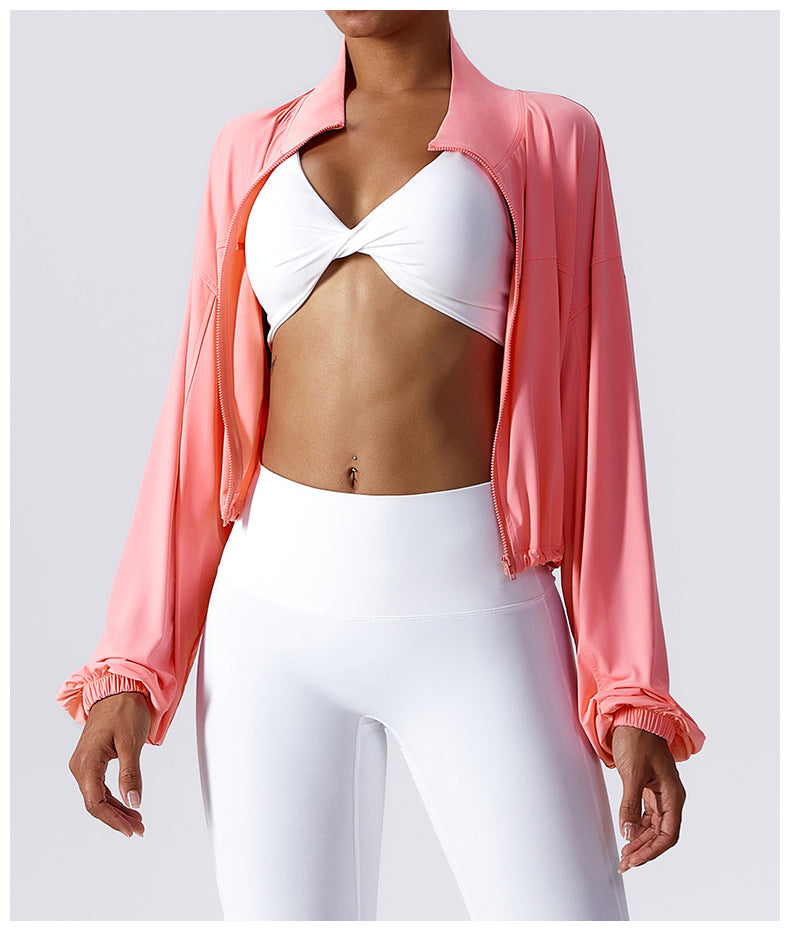 Cropped Loose Fit Sun Jacket