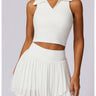Sleeveless Cropped Polo