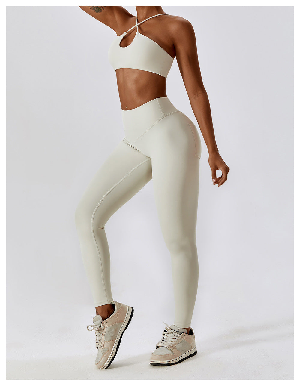 Essential Ribbed Sports Bra and Leggings Set