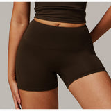 ブラッシュドフォールドオーバーハイウエストショーツ