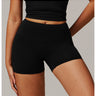 Brushed Foldover High-Waist Shorts