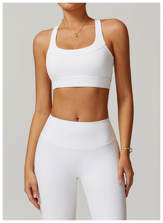 Ribbed Back-Enhancing Sports Bra