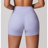 Pantaloncini da yoga a vita alta