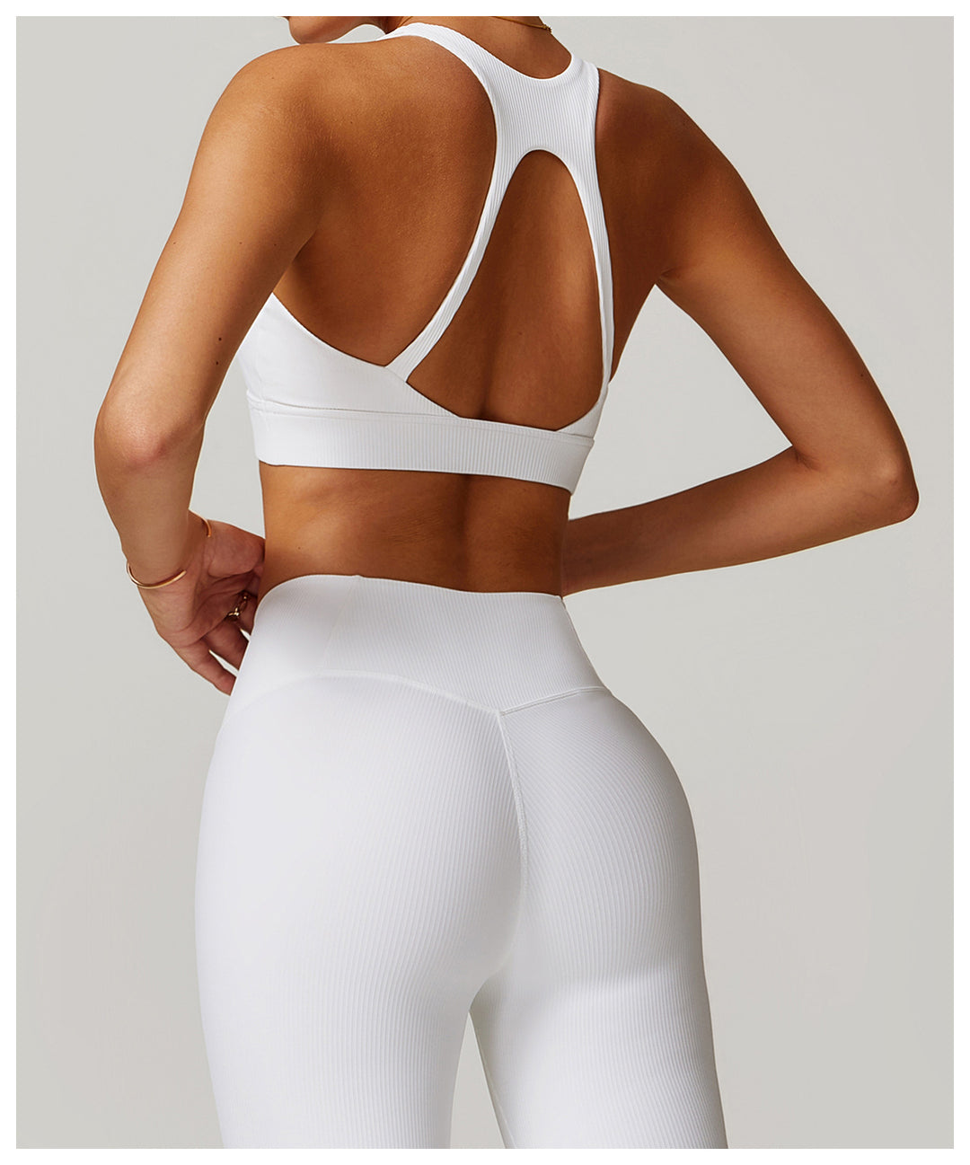 Ribbed Back-Enhancing Sports Bra