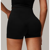 ブラッシュドフォールドオーバーハイウエストショーツ