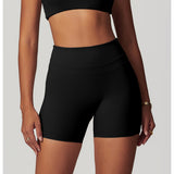 Pantaloncini da yoga a vita alta