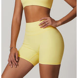 Pantaloncini da yoga a vita alta