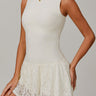Lace Mesh Panel Breathable Dress