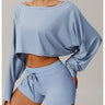 Off-Shoulder Loose Fit Longsleeve Cover-Up