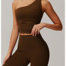 One-Shoulder Cinched Yoga Tank