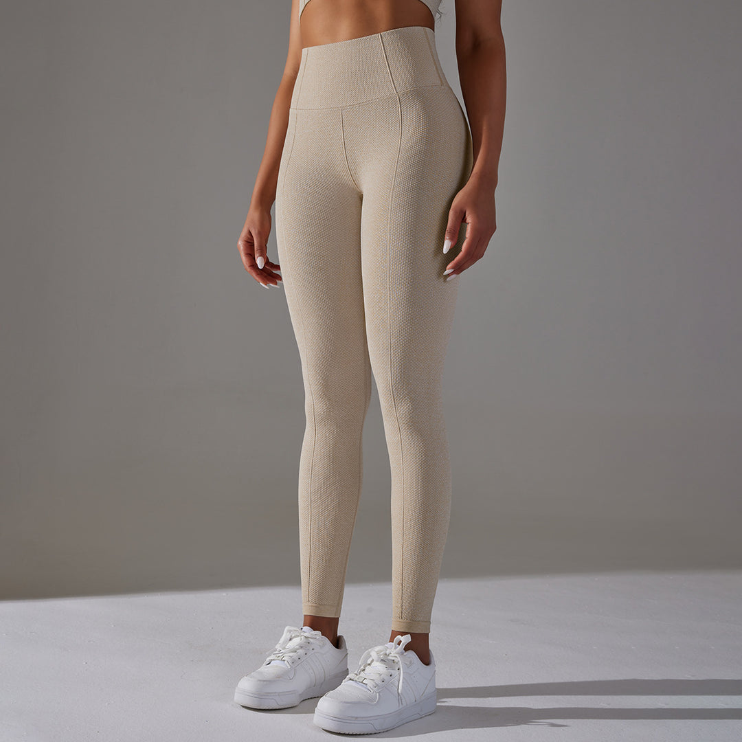 Seamless Dotted Jacquard Belly Lift 7/8 Leggings