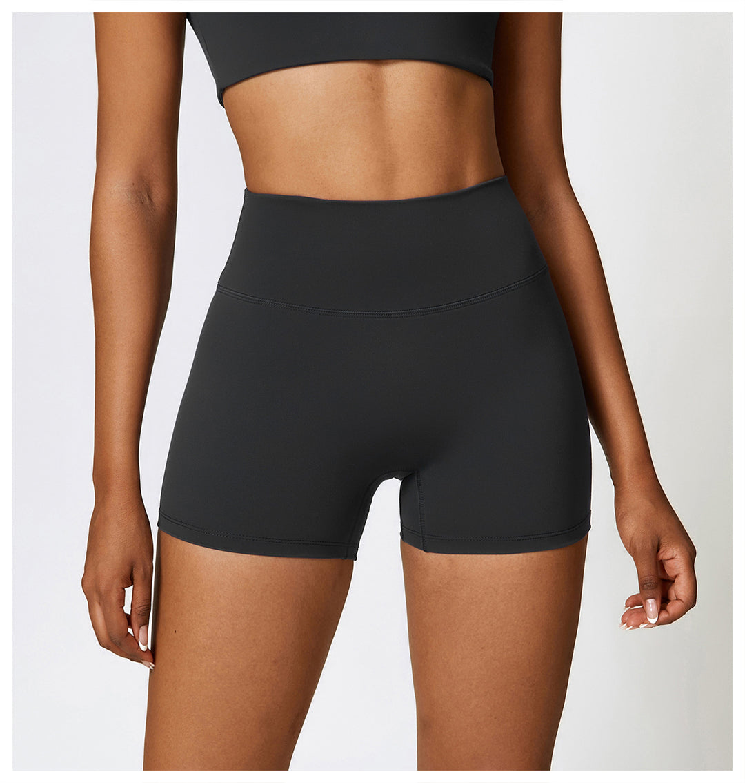 Brushed High-Waist Yoga Shorts