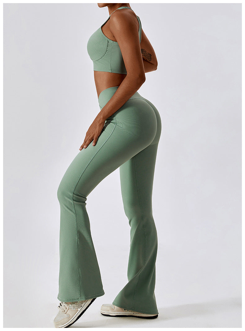 High waist criss cross leggings