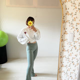 ハイウエストクリスクロスレギンス