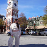 Chic Cocoa Crop Hoodie