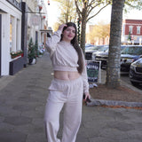 Chic Cocoa Crop Hoodie